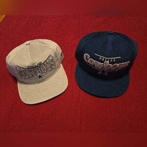 Pair Of Corduroy Dallas Cowboy New Era 9Fifty SnapBack Hats Navy Blue & Gray